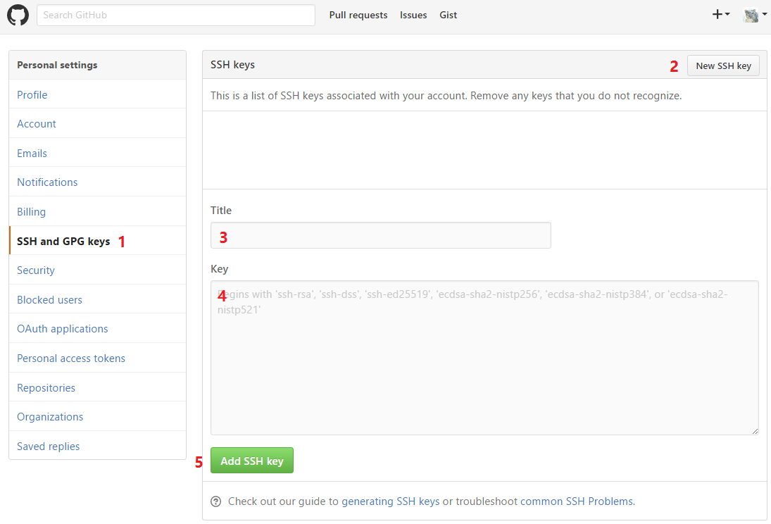 Add SSH Key to GitHub